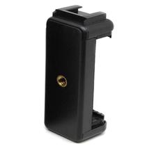 Suporte Clipe C p/ Smartphoner/Celular C/ Encaixe de trilho para Flash e Hot Shoe Rosca 1/4