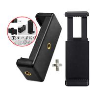 Suporte Clipe para Celular Universal Rosca 1/4 para Tripé Fotos Vídeos e Lives LE3632