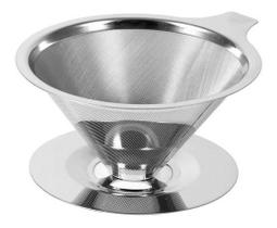Suporte Coador Aço Inox Café Filtro Permanente Reutilizável