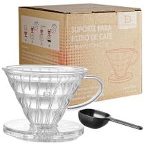 Suporte Coador Acrílico Transparente V60-02 - DaysBrasil