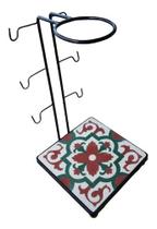 Suporte Coador Café Ferro Ladrilho Rústico