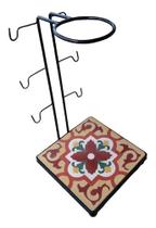 Suporte Coador Café Ferro Ladrilho Rústico