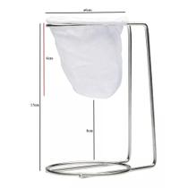 Suporte coador de café com filtro de pano reutilizável passador de café individual com base para xíc Suporte coador de café com filtro de pano reutilizável passador de café individual com base para xíc