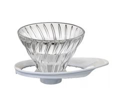 Suporte Coador Hario Vidro Branco V60-01 - 1-2 Xíc