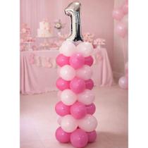 Suporte Coluna Balão Base Bexiga 1,2m Armação Decoração Festa