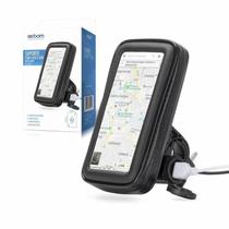 Suporte com carregador e capa de proteção para moto Suporte com carregador e capa de proteção para moto