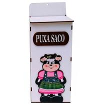 Suporte com Dispenser Puxa Saco de Parede Decor - Vaca Mimosa Suporte com Dispenser Puxa Saco de Parede Decor - Vaca Mimosa