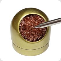 Suporte Com Esponja Metálica Para Limpar Ponta De Ferro Solda Anti Oxidante