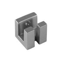 Suporte com Fenda Quadrado Cromo Fosco 10 mm Rometal Suporte com Fenda Quadrado Cromo Fosco 10 mm Rometal