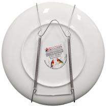 Suporte Com Mola Aramado Pra Pendurar Pratos Até 30cm Parede Suporte Com Mola Aramado Pra Pendurar Pratos Até 30cm Parede
