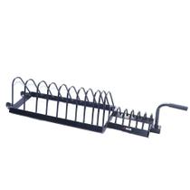 Suporte com roda para anilhas horizontal Suporte com roda para anilhas horizontal