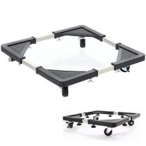Suporte com Rodinhas AB Mídia SU-RODA Eletrodomésticos 140kg Preto Suporte com Rodinhas AB Mídia SU-RODA Eletrodomésticos 140kg Preto