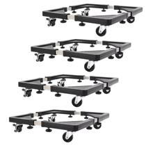 Suporte com Rodinhas Ajustavel Kit 4 Uni Maquina de Lavar Geladeira Fogao Eletrodomestico Base Resistente Antiderrapante Suporte com Rodinhas Ajustavel Kit 4 Uni Maquina de Lavar Geladeira Fogao Eletrodomestico Base Resistente Antiderrapante