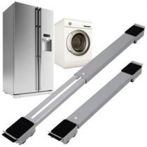 Suporte com Rodinhas para Lava e Seca Geladeira Ajustável Multifuncional