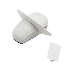 Suporte compacto branco para documentos com prendedor Suporte compacto branco para documentos com prendedor