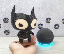 Suporte compatível com Alexa Echo Dot 4 - Mulher Gato - CEO 3D PRINTING