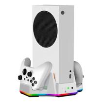 Suporte Cooler 2 Ventoinhas Led Carregador + 2 Baterias Compatível com Xbox Series S