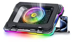 Suporte Cooler Notebook E Celular Gamer Rgb Usb 2.0 Oberon Suporte Cooler Notebook E Celular Gamer Rgb Usb 2.0 Oberon