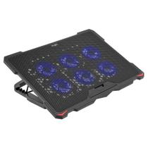 Suporte Cooler para Notebook com 6 Fans, LED Azul e USB Hub - BRIGHT Suporte Cooler para Notebook com 6 Fans, LED Azul e USB Hub - BRIGHT
