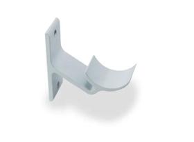 Suporte Corrimao Tubo Alumínio Branco Escada Parede KIT 2PCS