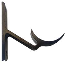 Suporte Corrimao Tubo Alumínio Preto Escada Parede KIT 2PCS Suporte Corrimao Tubo Alumínio Preto Escada Parede KIT 2PCS