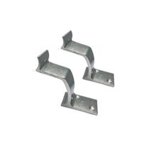 Suporte corrimao tubo redondo 2 polegadas alumínio brilhante escada parede kit 2 pçs - ae Suporte corrimao tubo redondo 2 polegadas alumínio brilhante escada parede kit 2 pçs - ae