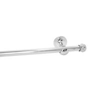 Suporte Cortina 3 Metros 28mm Prata Grosso kit Instalação