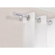 Suporte Cortina Simples 19MM com Ponteira Par Várias Cores