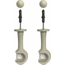 Suporte Cortina''Varao''Cadiz Grosso Branco Par Sse28-1P-Br Suporte Cortina''Varao''Cadiz Grosso Branco Par Sse28-1P-Br