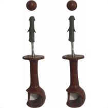 Suporte Cortina''Varao''Cadiz Simples Mogno Par Sse19-1P-Mog Suporte Cortina''Varao''Cadiz Simples Mogno Par Sse19-1P-Mog