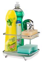 Suporte cozinha Sabão Detergente Esponja com Ventosa Future 4017