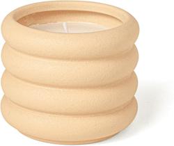 Suporte Creme Ceramica Para Vela Ja Inclusa 10 Cm Diametro Camadas