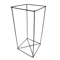 Suporte Cubo X para Kokedama (35X15X15) Preto JC JARDIM Suporte Cubo X para Kokedama (35X15X15) Preto JC JARDIM