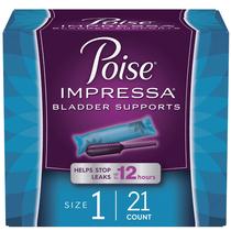 Suporte da bexiga para incontinência Poise Impressa Women, tamanho 1