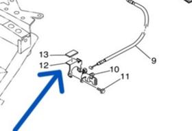 Suporte da trava do selim original yamaha xt660 2c1f478x00