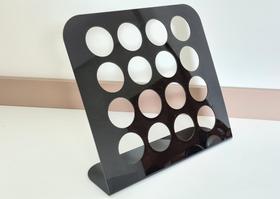 Suporte de 30cm Porta Capsulas Café Nespresso Em Acrilico P/16 Caps