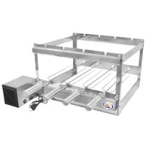 Suporte De 4 Espeto Inox Para Churrasqueira Pré Moldada Suporte De 4 Espeto Inox Para Churrasqueira Pré Moldada