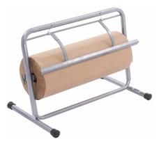 Suporte de 40cm + bobina 40cm papel kraft monolúcido pardo resistente loja comércio industria bancada