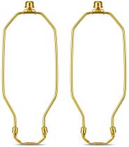 Suporte de abajur Qc Harp de 10 polegadas com sela e acabamento, conjunto de 2