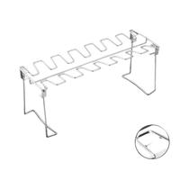Suporte De Aço Inoxidável Dobrável Para Coxas E Asas De Frango Para Churrasqueira, Defumador E Forno