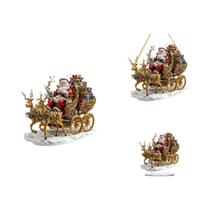 Suporte De Acrílico De 10 Polegadas Para Decoração De Natal Com Trenó E Rena, Papai Noel, Decoração