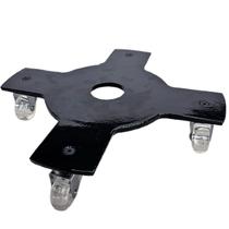Suporte de Alumínio com Roda Silicone Cruzeta para Vaso 35cm Suporte de Alumínio com Roda Silicone Cruzeta para Vaso 35cm