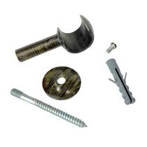 Suporte De Alumínio Para Varão De Cortina 19mm Unitário