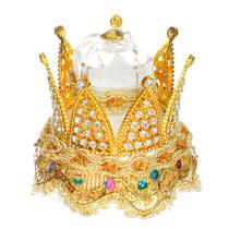 Suporte de anel Creative Golden Crown Wedding Strass Suporte de anel Creative Golden Crown Wedding Strass