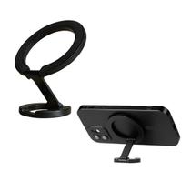 Suporte de Anel para Celular de Mesa Nerdcase Magnético, Inox Preto