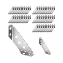 Suporte De Ângulo Em Aço Inoxidável 20-40 Peças Conector Universal De Ângulo Reto Para Móveis E