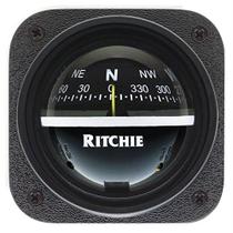 Suporte de anteparo Compass Ritchie V-537 Explorer com mostrador preto