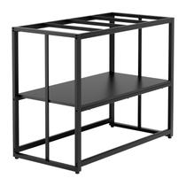 Suporte de aquário Urban Deco 97x47x75cm Black Metal de dupla camada Suporte de aquário Urban Deco 97x47x75cm Black Metal de dupla camada