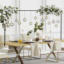 Suporte de arco de mesa de metal ajustável Putros de 33 a 107 cm de altura