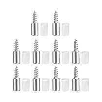 Suporte De Armário Com Parafuso Autoatarraxante E Manga De Borracha Antiderrapante Para Divisórias